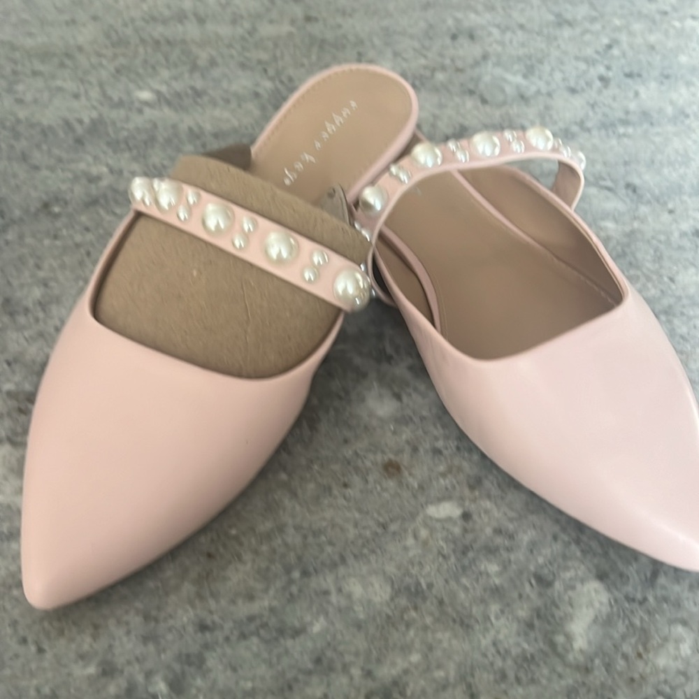 NIB. Copper Key rose pink “Dottie” flat mule 8.5 Wide - Picture 4 of 4
